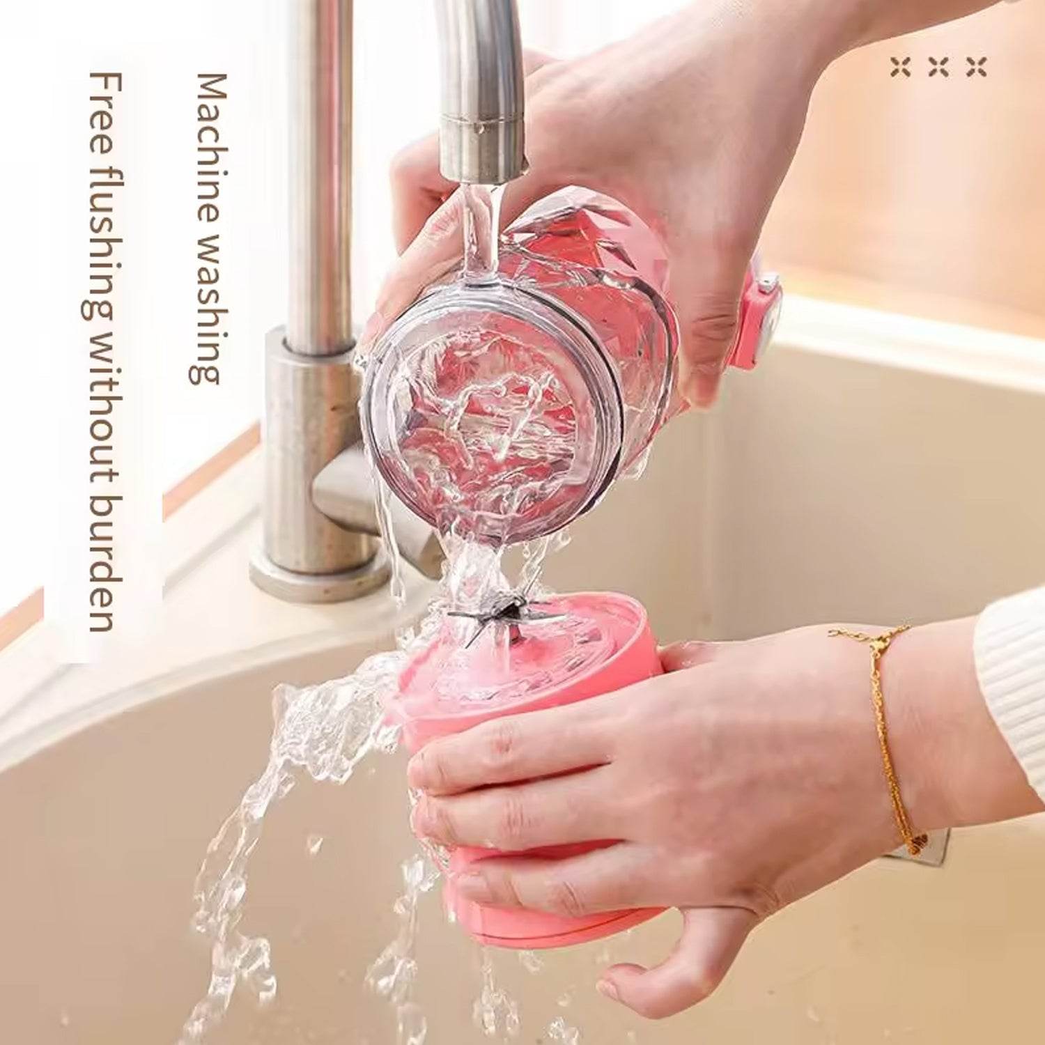 Eletric Crusher Juicer With Multicolor Light, 8 Blades (600 ML / Multicolor) - infinityexculsivestore.com