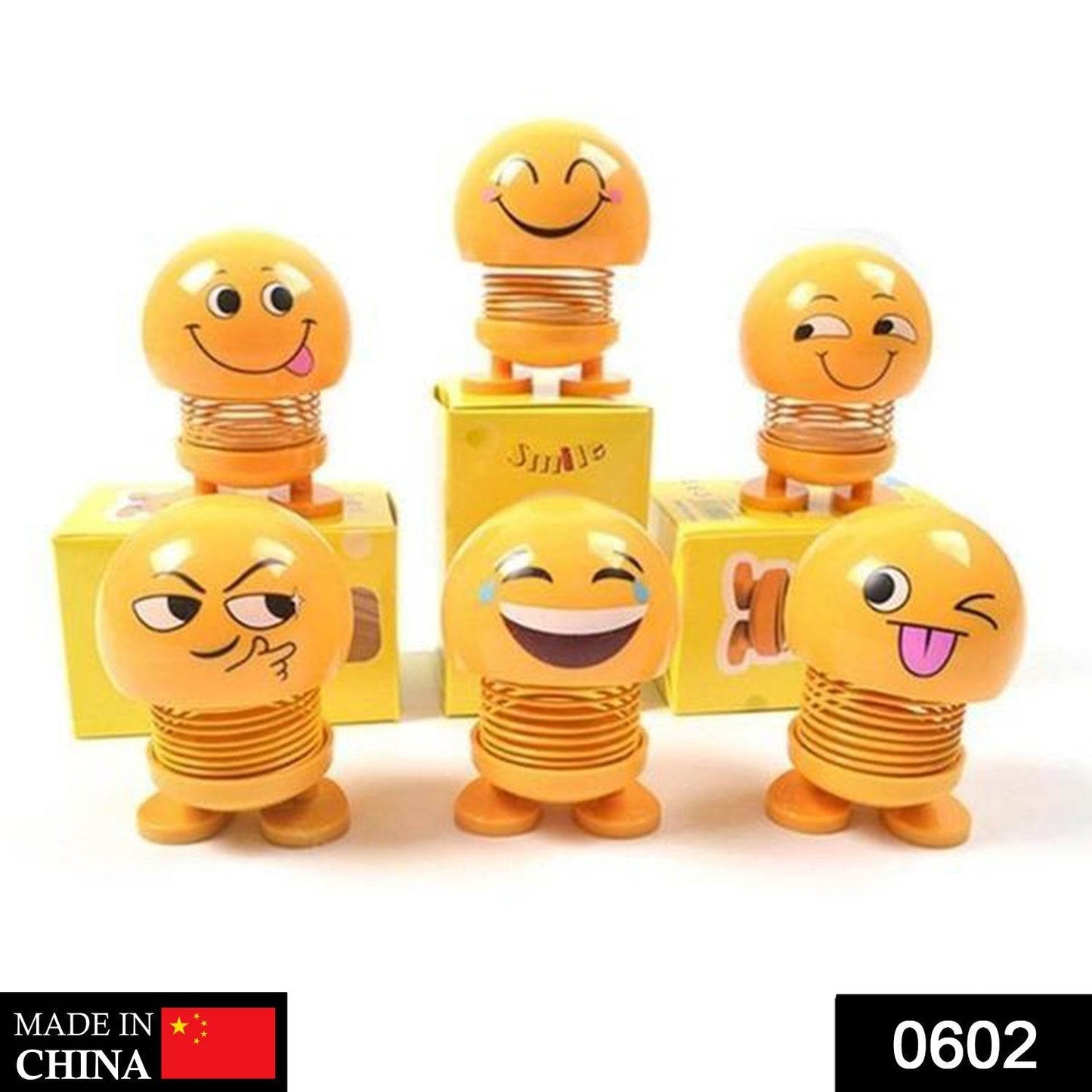 Emoticon Figure Smiling Face Spring Doll - infinityexculsivestore.com