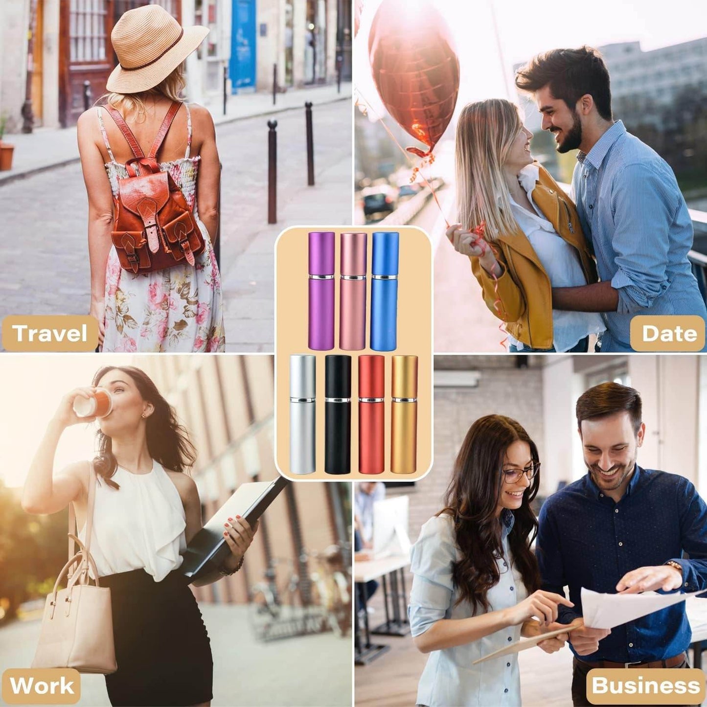 Empty Spray / Perfume Bottle Refillable Fine Mist Perfume For Sanitizer Travel Beauty Makeup Perfume filler (1 Pc) - infinityexculsivestore.com