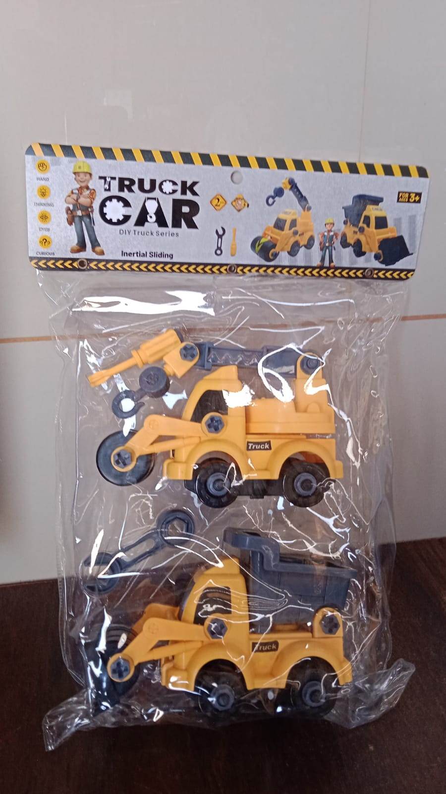 Engineering vehicles Nut Assembly Vehicle Toy, DIY Nut Assembly Vehicle Model Toy Highly Simulation Children Kids Car Model Toy Set (2 Pc Set) - infinityexculsivestore.com