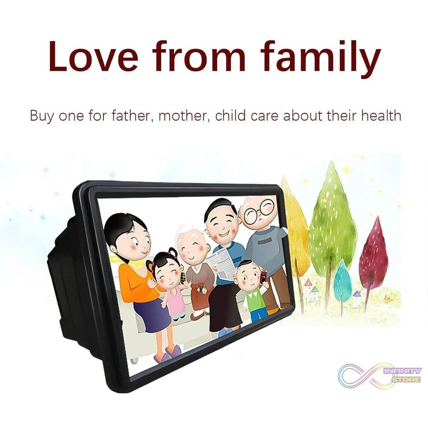 Enlarged Screen 3D HD Mobile Phone Screen Magnifier Amplifier (1 Pc) - infinityexculsivestore.com