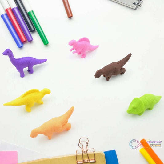 Dinosaur Shaped Erasers Animal Erasers for Kids, Dinosaur Erasers Puzzle 3D Eraser, Mini Eraser Dinosaur Toys, Desk Pets for Students Classroom Prizes Class Rewards Party Favors (6 Pcs Set ) - infinityexculsivestore.com