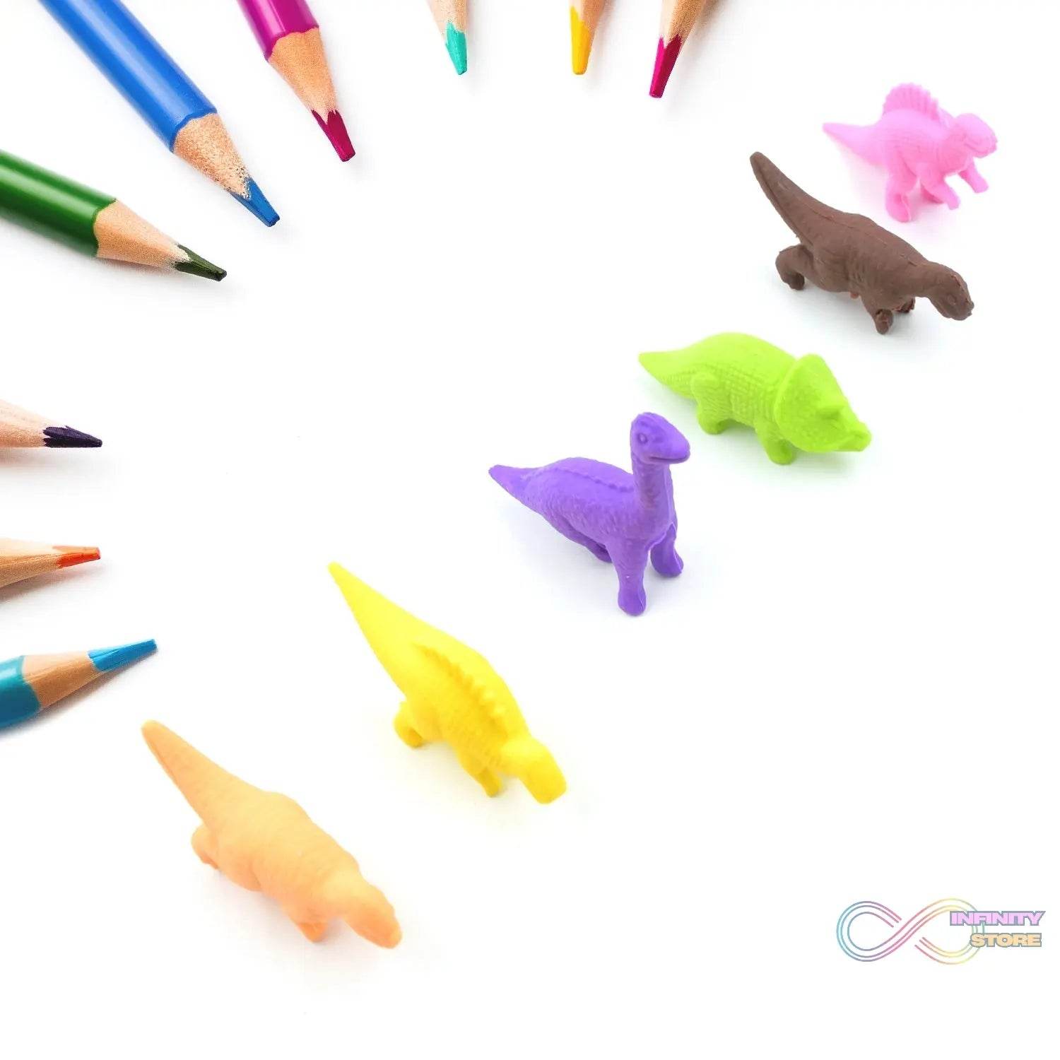 Dinosaur Shaped Erasers Animal Erasers for Kids, Dinosaur Erasers Puzzle 3D Eraser, Mini Eraser Dinosaur Toys, Desk Pets for Students Classroom Prizes Class Rewards Party Favors (6 Pcs Set ) - infinityexculsivestore.com