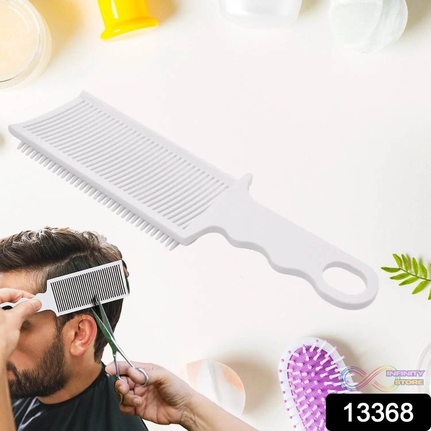 Ergonomic Flat Top Fading Clipper Comb Hair Care Styling | Brushes & Combs (1 Pc) - infinityexculsivestore.com