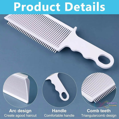 Ergonomic Flat Top Fading Clipper Comb Hair Care Styling | Brushes & Combs (1 Pc) - infinityexculsivestore.com