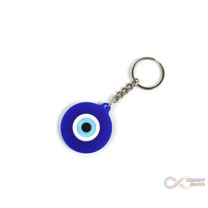 Evil Eye Rubber / Silicone Keychain (1 Pc / Blue Color) - infinityexculsivestore.com