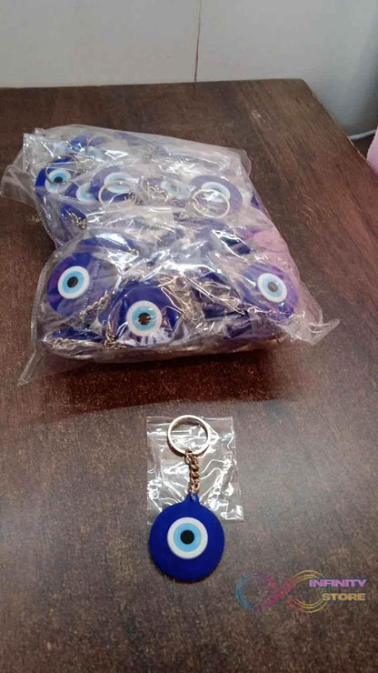 Evil Eye Rubber / Silicone Keychain (1 Pc / Blue Color) - infinityexculsivestore.com