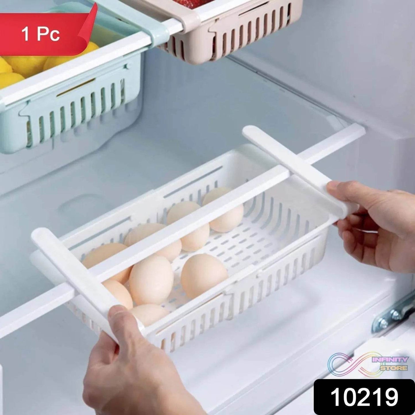 Expandable Adjustable Multipurpose Fridge Storage Basket (1 Pc) - infinityexculsivestore.com