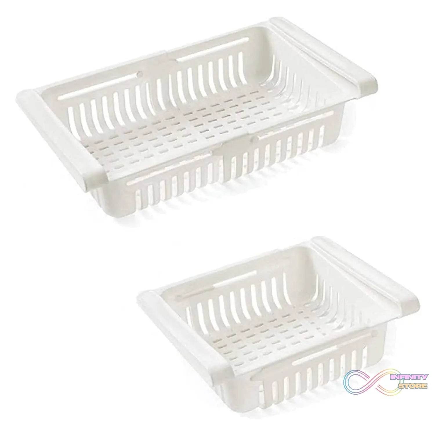 Expandable Adjustable Multipurpose Fridge Storage Basket (1 Pc) - infinityexculsivestore.com