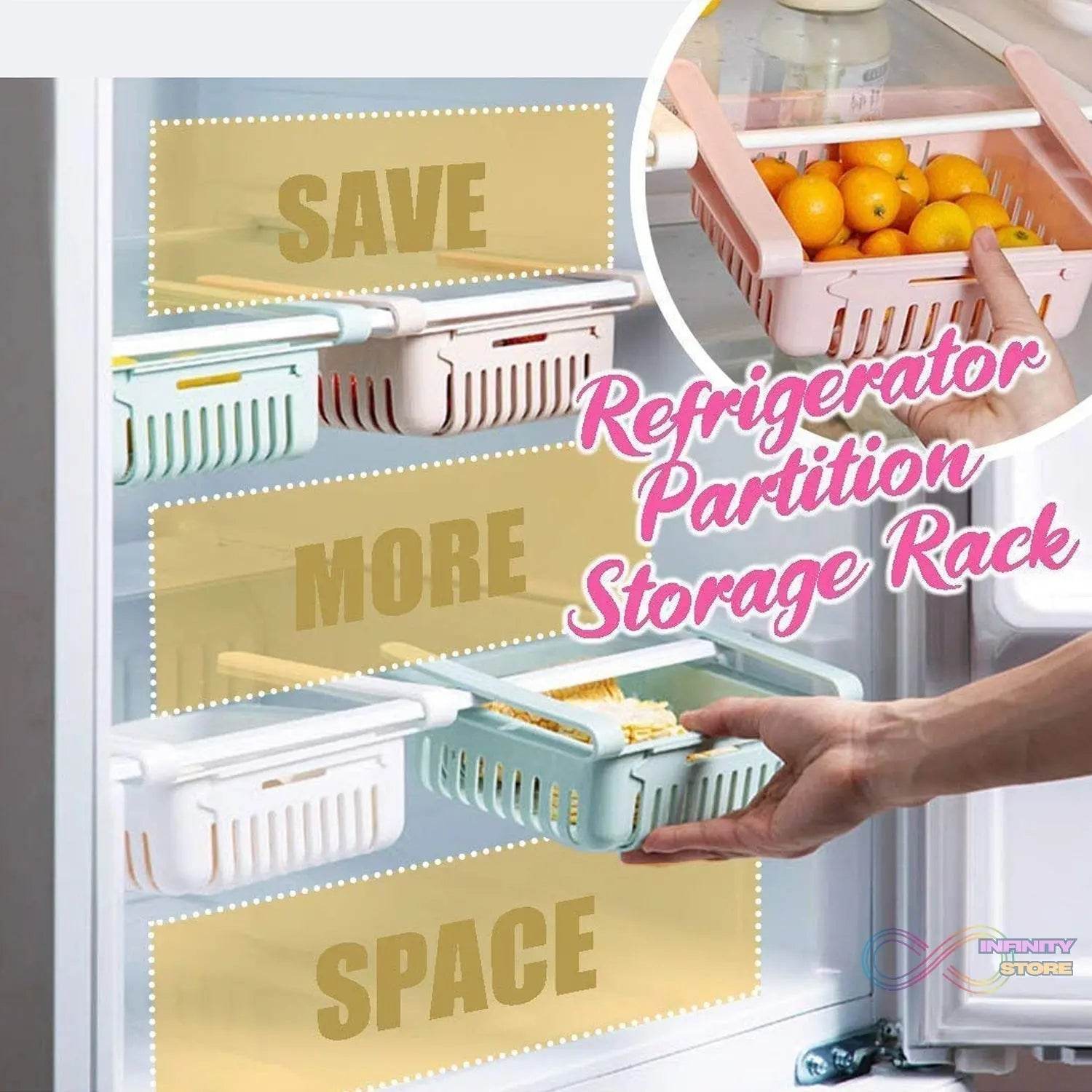Expandable Adjustable Multipurpose Fridge Storage Basket (1 Pc) - infinityexculsivestore.com