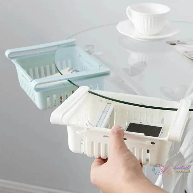 Expandable Adjustable Multipurpose Fridge Storage Basket ( 1 pcs ) - infinityexculsivestore.com