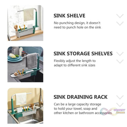 Expandable Kitchen Drying Basket Rack for Kitchen Use (1 Pc) - infinityexculsivestore.com