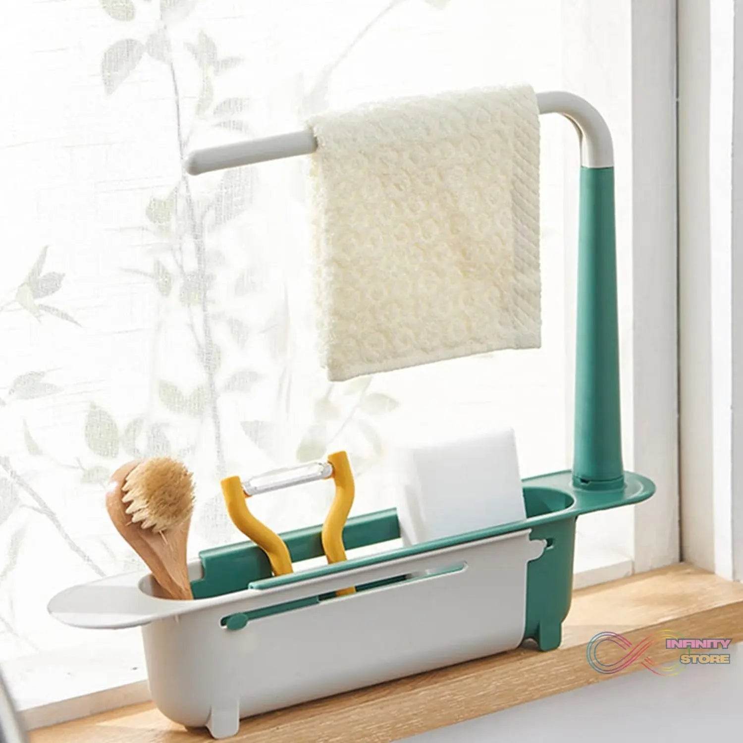 Expandable Kitchen Drying Basket Rack for kitchen Use (Brown Box) - infinityexculsivestore.com