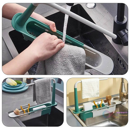 Expandable Kitchen Drying Basket Rack for kitchen Use (Brown Box) - infinityexculsivestore.com