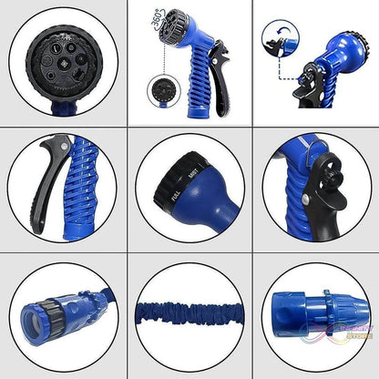Expandable Magic Garden Hose with Spray Gun, Approx 4 Metre Pipe (1 Set / Mix Color) - infinityexculsivestore.com