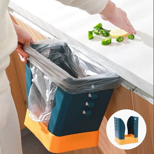 Expandable Trash Can (1 Pc): Plastic, Large Capacity, Kitchen & Bathroom - infinityexculsivestore.com