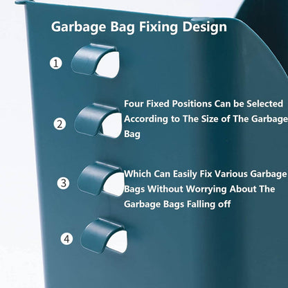 Expandable Trash Can (1 Pc): Plastic, Large Capacity, Kitchen & Bathroom - infinityexculsivestore.com