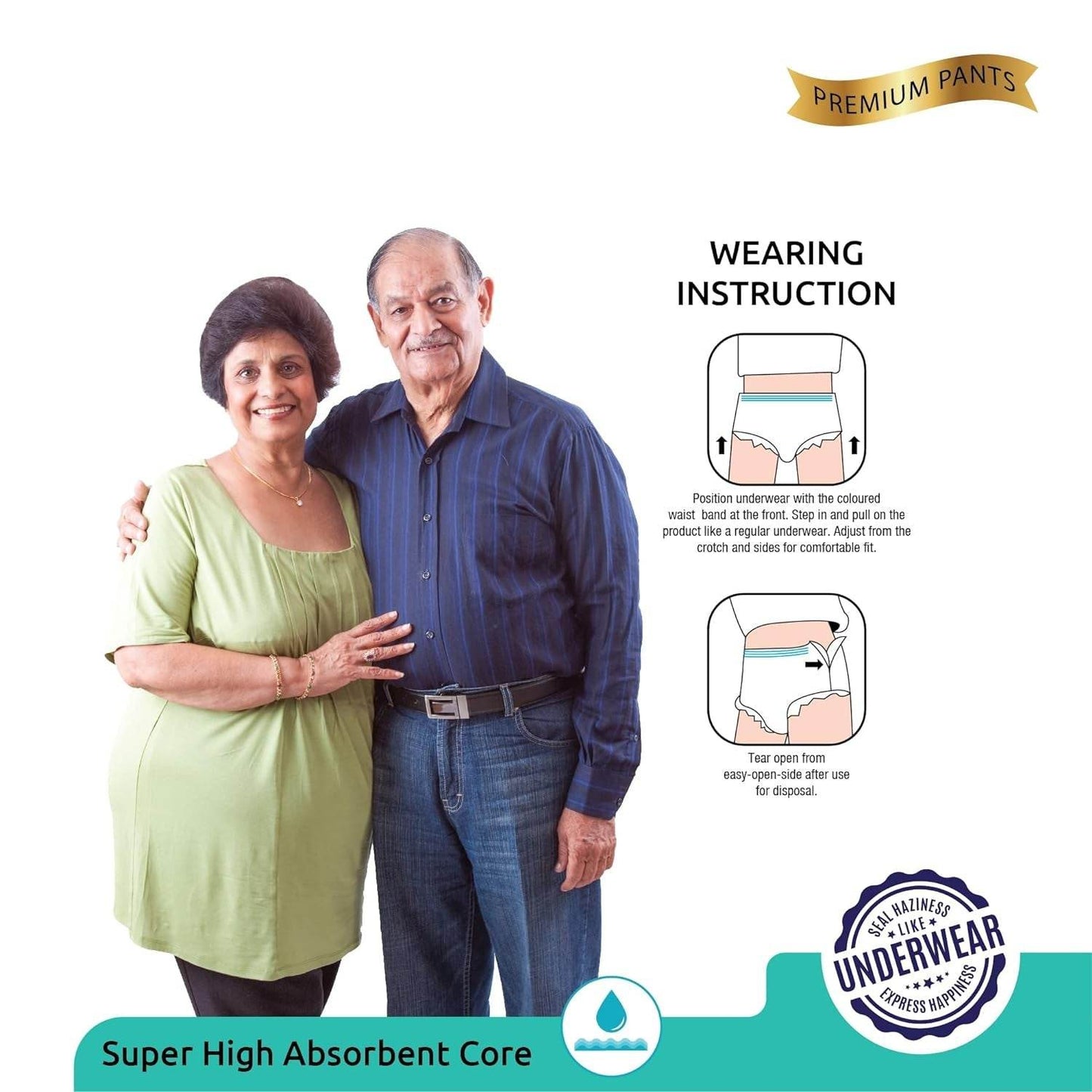 Extra Large - XXL Senior care Adult Pull Up Diaper Pants(Waist Size (120-170 Cm | 47 -67 Inch) (10*4 Pcs) Adult Diapers - XL - XXL (10 Pieces) - infinityexculsivestore.com