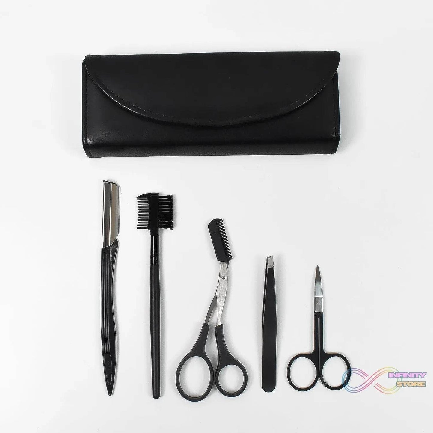 Eyebrow Kit, 5 in 1 Tweezers for Eyebrows (1 Set) - infinityexculsivestore.com