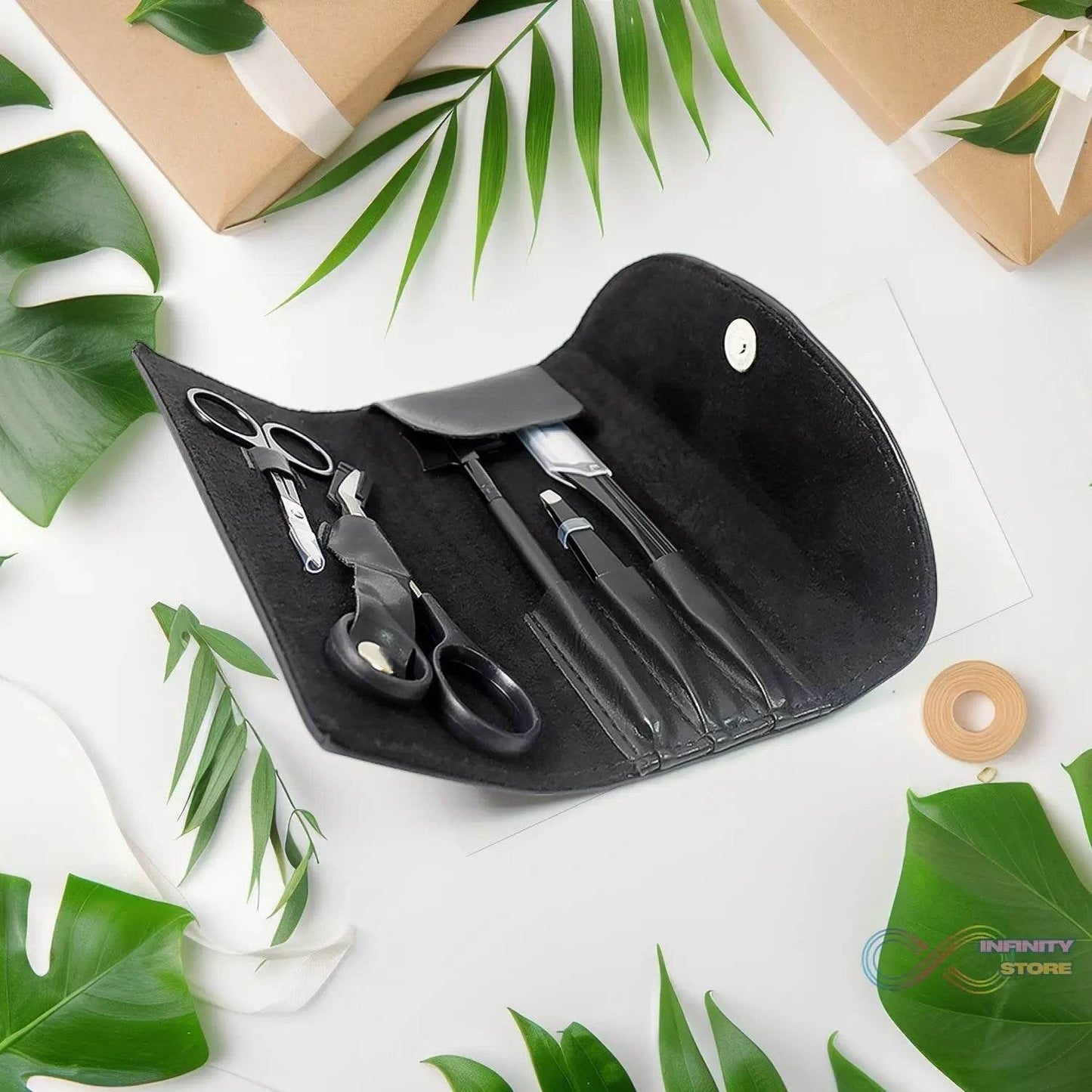 Eyebrow Kit, 5 in 1 Tweezers for Eyebrows (1 Set) - infinityexculsivestore.com