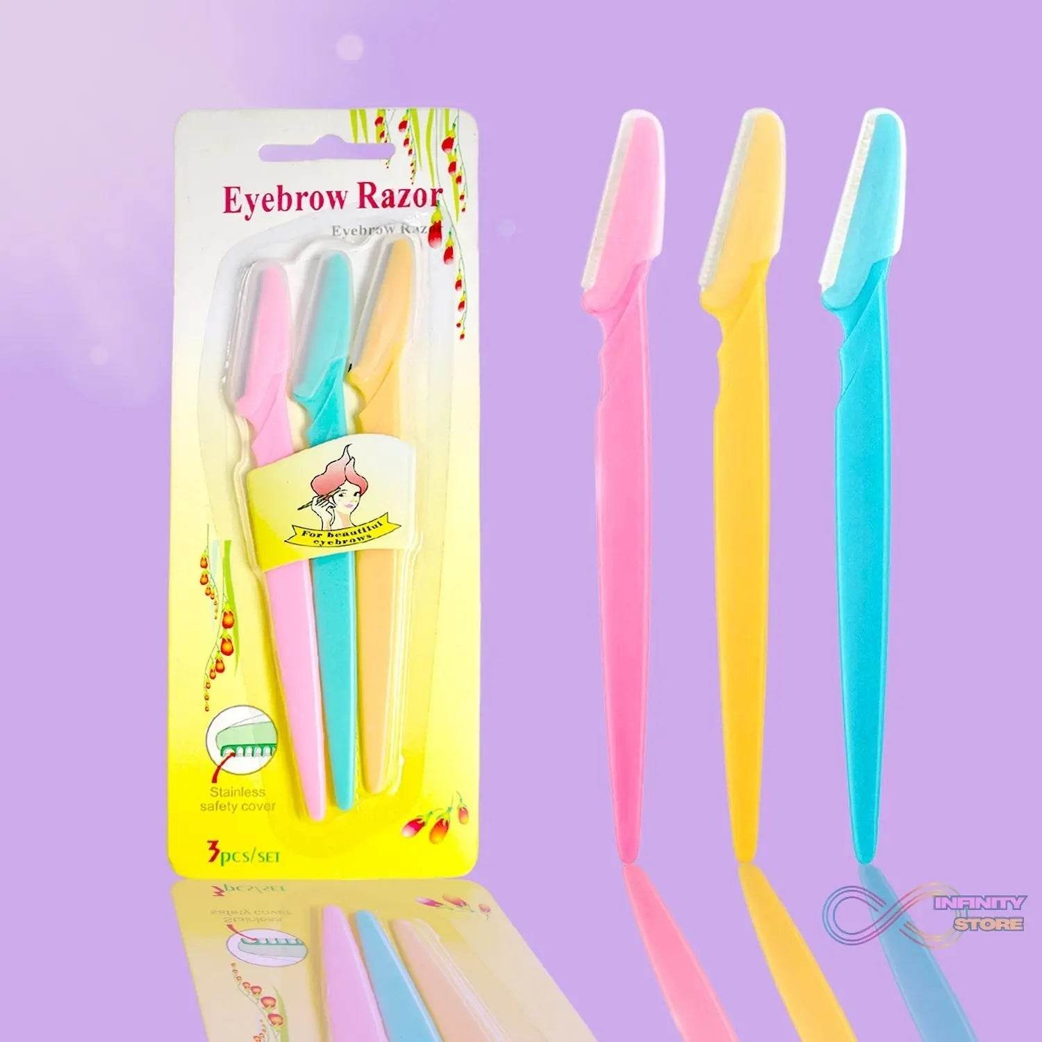 Eyebrow Painless Facial Hair Remover Razor for Face, Women and Men (3 Pack) - infinityexculsivestore.com