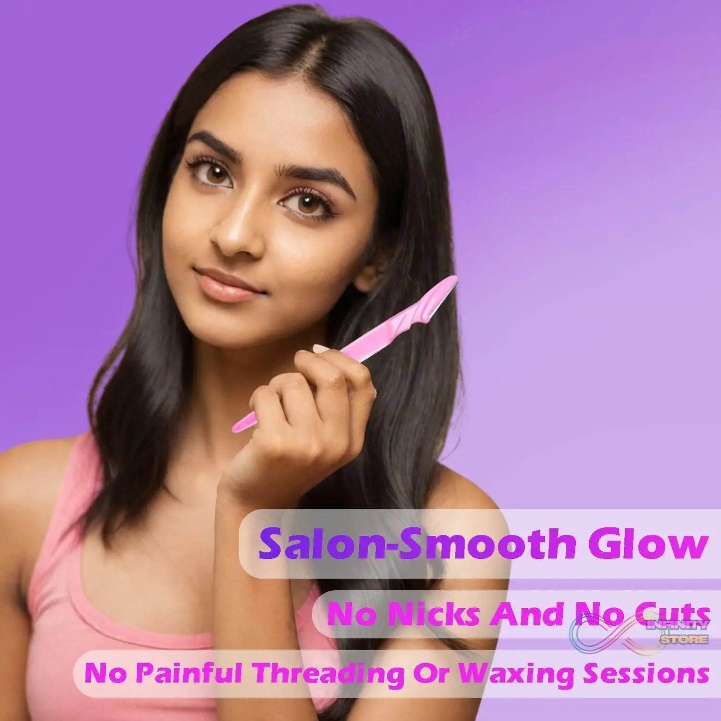 Eyebrow Painless Facial Hair Remover Razor for Face, Women and Men (3 Pack) - infinityexculsivestore.com