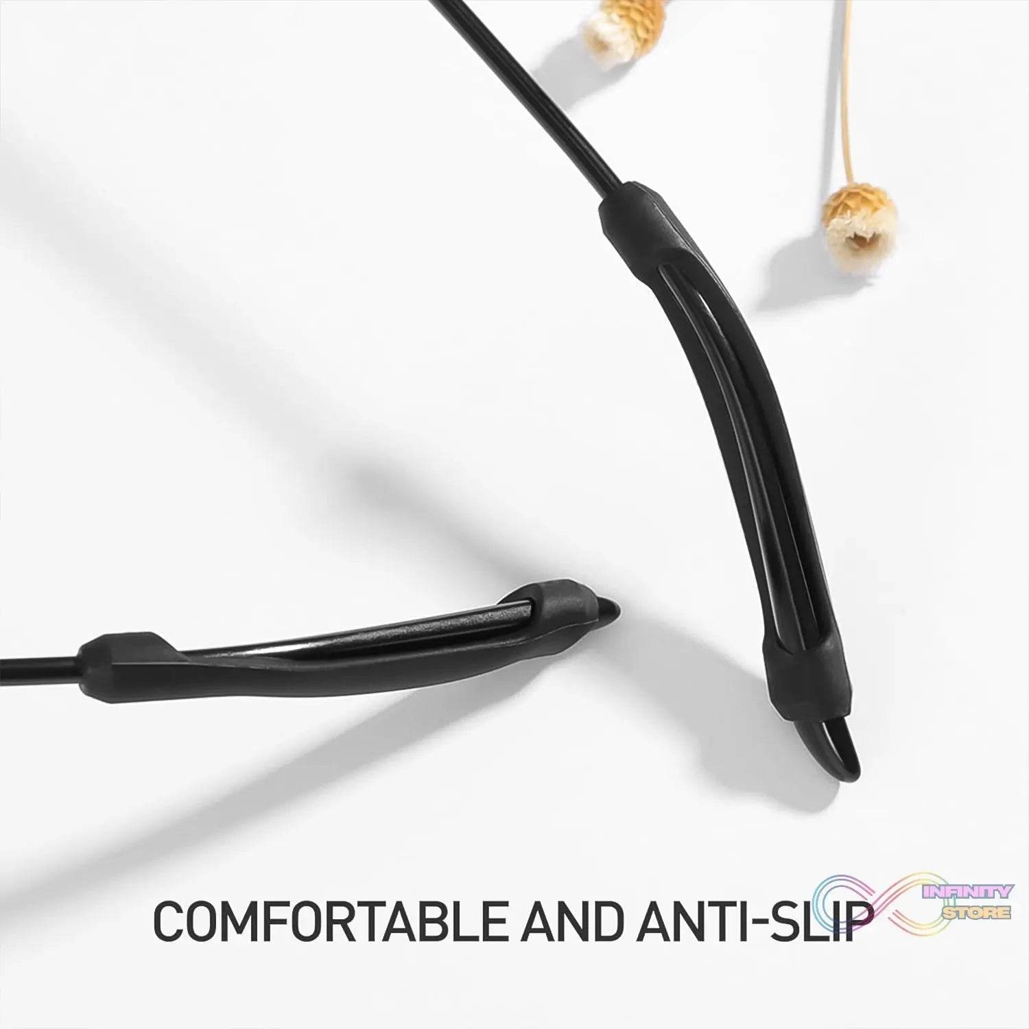 Eyeglass Anti Slip Ear Grip Soft Silicone Glasses Ear Hooks (1 Pair / Color May be Vary) - infinityexculsivestore.com