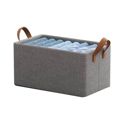 FOLDABLE CLOTH STORAGE BOX WITH HANDLES (47×28 CM) - infinityexculsivestore.com