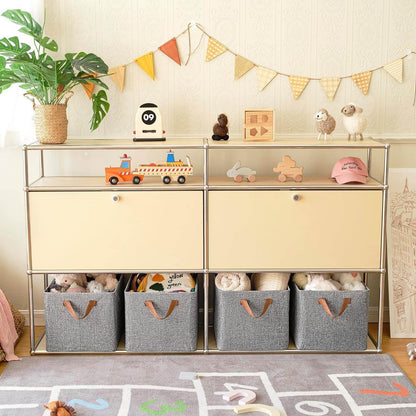 FOLDABLE CLOTH STORAGE BOX WITH HANDLES (47×28 CM) - infinityexculsivestore.com