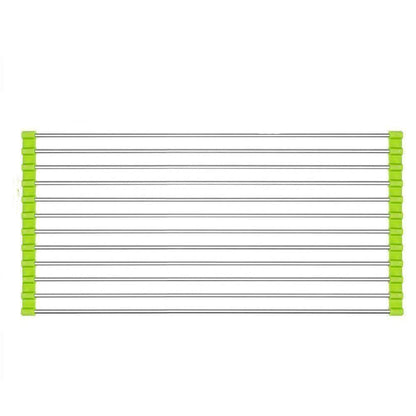 FOLDABLE DRAIN RACK KITCHEN SINK ROLL UP DISH DRYING RACK PORTABLE DISH RACK - infinityexculsivestore.com