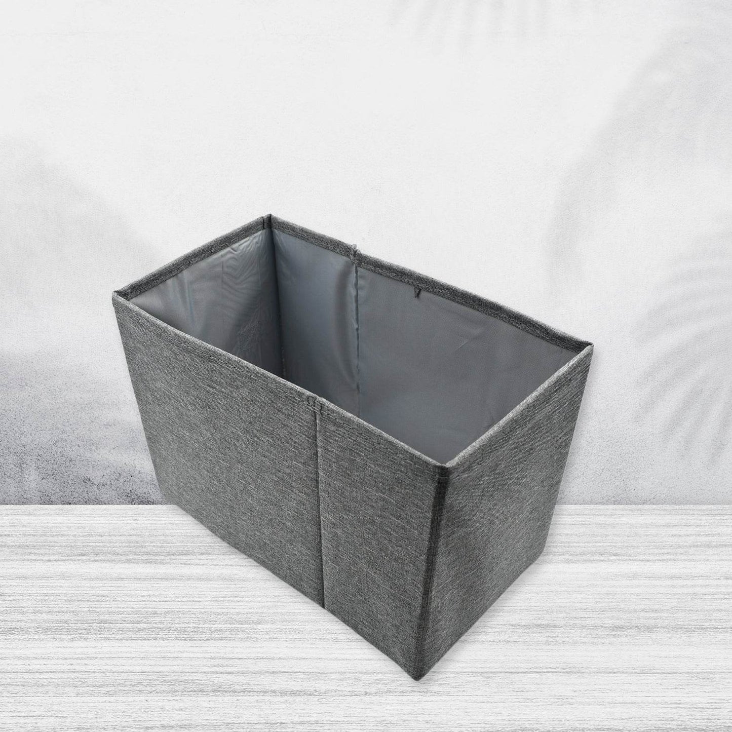 FOLDABLE STORAGE BOX WITH LID AND HANDLES, COTTON AND LINEN STORAGE BINS AND BASKETS ORGANIZER FOR NURSERY, CLOSET, BEDROOM, HOME - infinityexculsivestore.com