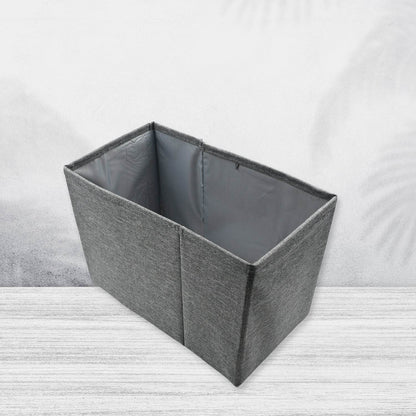 FOLDABLE STORAGE BOX WITH LID AND HANDLES, COTTON AND LINEN STORAGE BINS AND BASKETS ORGANIZER FOR NURSERY, CLOSET, BEDROOM, HOME - infinityexculsivestore.com