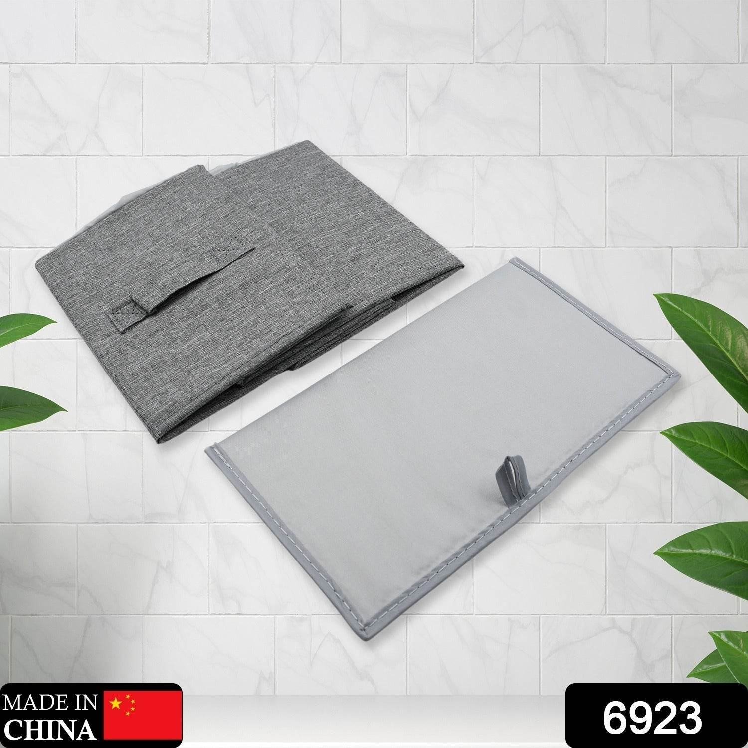 FOLDABLE STORAGE BOX WITH LID AND HANDLES, COTTON AND LINEN STORAGE BINS AND BASKETS ORGANIZER FOR NURSERY, CLOSET, BEDROOM, HOME - infinityexculsivestore.com