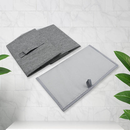 FOLDABLE STORAGE BOX WITH LID AND HANDLES, COTTON AND LINEN STORAGE BINS AND BASKETS ORGANIZER FOR NURSERY, CLOSET, BEDROOM, HOME - infinityexculsivestore.com
