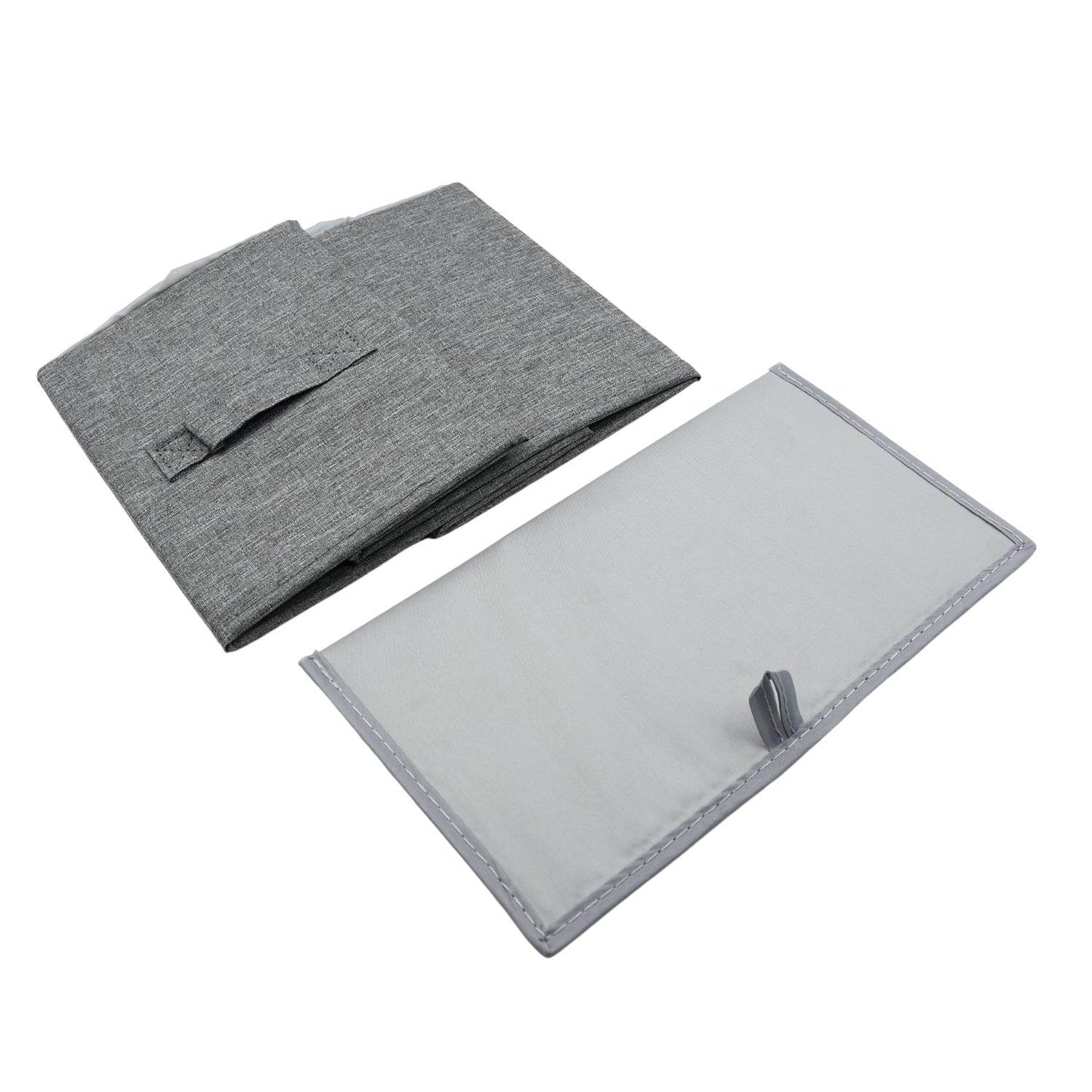 FOLDABLE STORAGE BOX WITH LID AND HANDLES, COTTON AND LINEN STORAGE BINS AND BASKETS ORGANIZER FOR NURSERY, CLOSET, BEDROOM, HOME - infinityexculsivestore.com