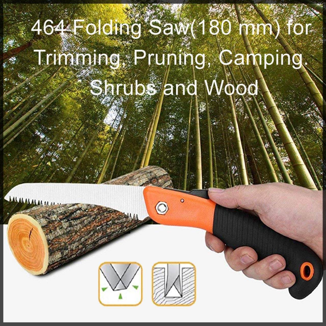FOLDING SAW FOR TRIMMING, PRUNING, CAMPING. SHRUBS AND WOOD - infinityexculsivestore.com