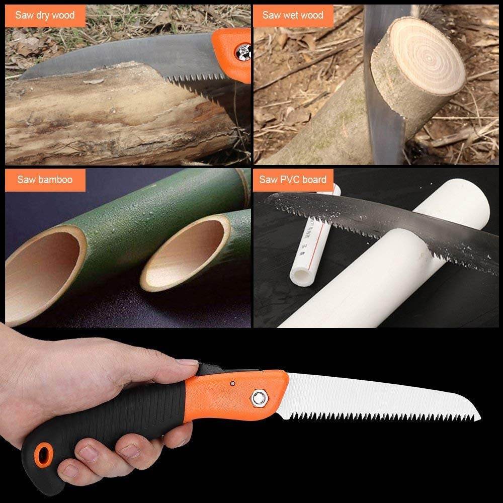 FOLDING SAW FOR TRIMMING, PRUNING, CAMPING. SHRUBS AND WOOD - infinityexculsivestore.com