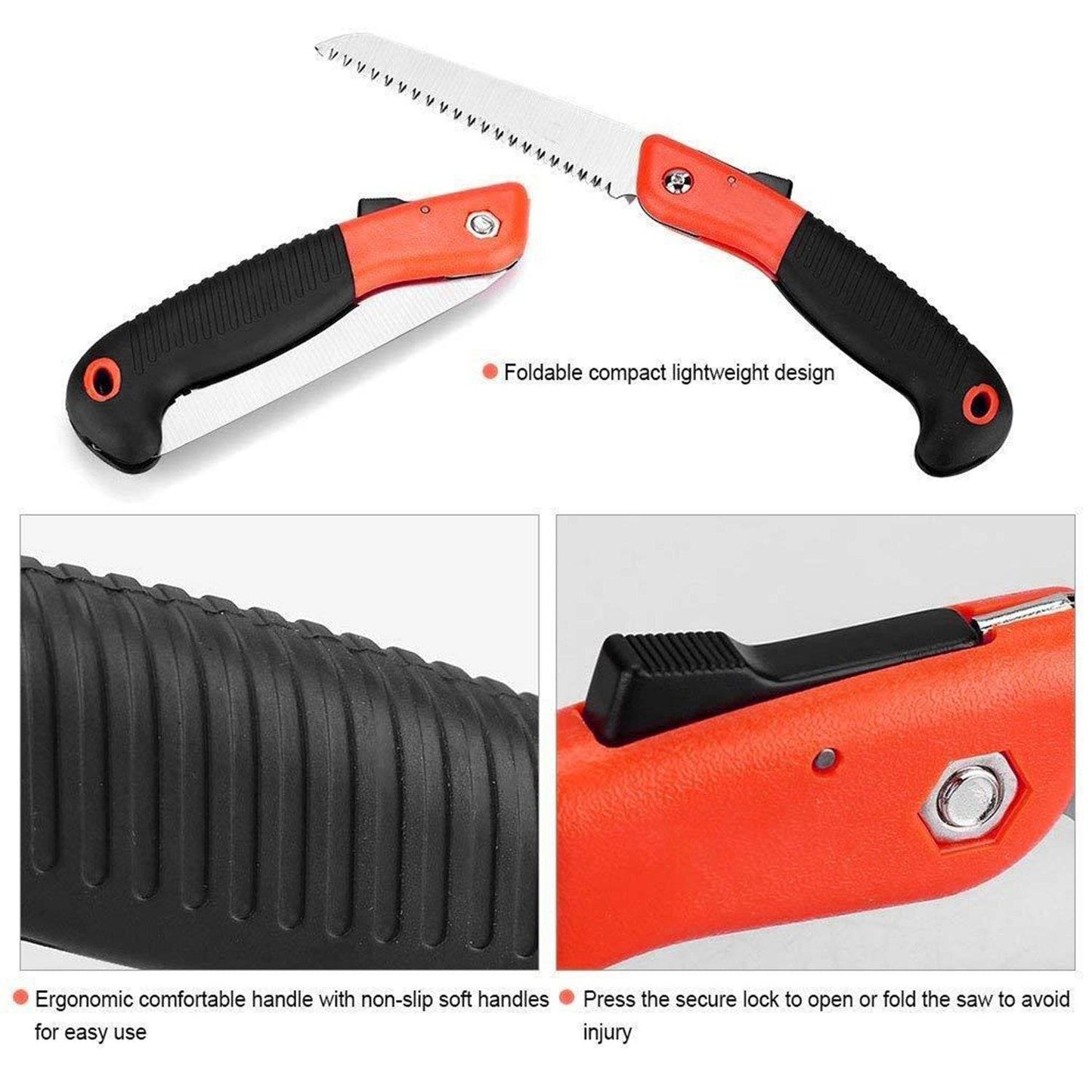 FOLDING SAW FOR TRIMMING, PRUNING, CAMPING. SHRUBS AND WOOD - infinityexculsivestore.com