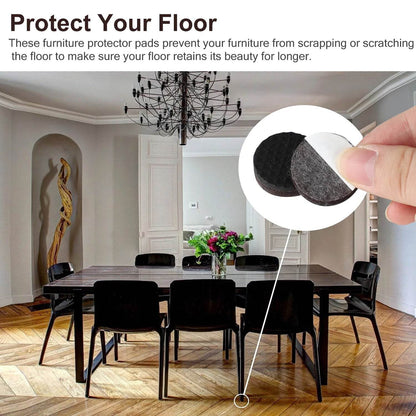FURNITURE PAD ROUND FELT PADS FLOOR PROTECTOR PAD FOR HOME & ALL FURNITURE USE - infinityexculsivestore.com
