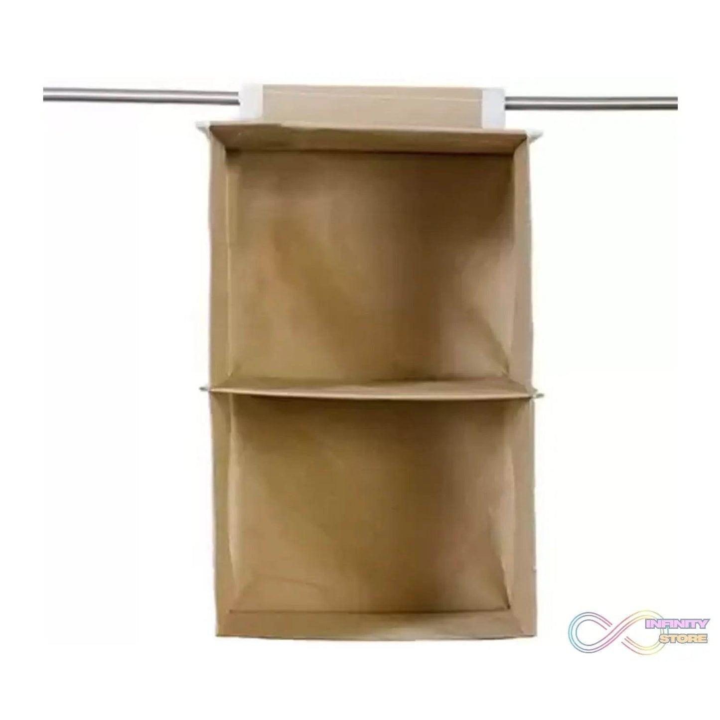 Fabric Hanging 2 - Shelf Closet Cloth Organizer - infinityexculsivestore.com
