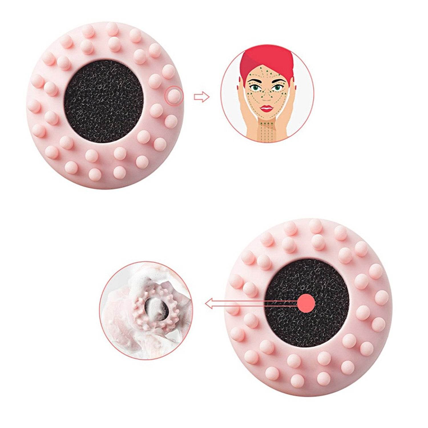 Facial Cleansing Brushes, Cute Octopus Shape Silicone Face Scrubber Massager Skincare Tool (1PC) - infinityexculsivestore.com