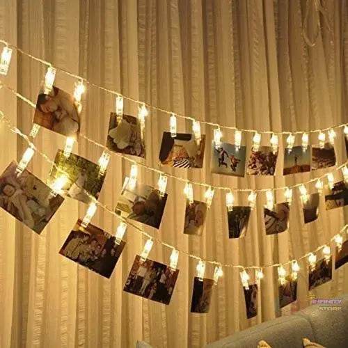 Fairy Warm White Clip Lights for Photos (10 Pcs Clip) - infinityexculsivestore.com