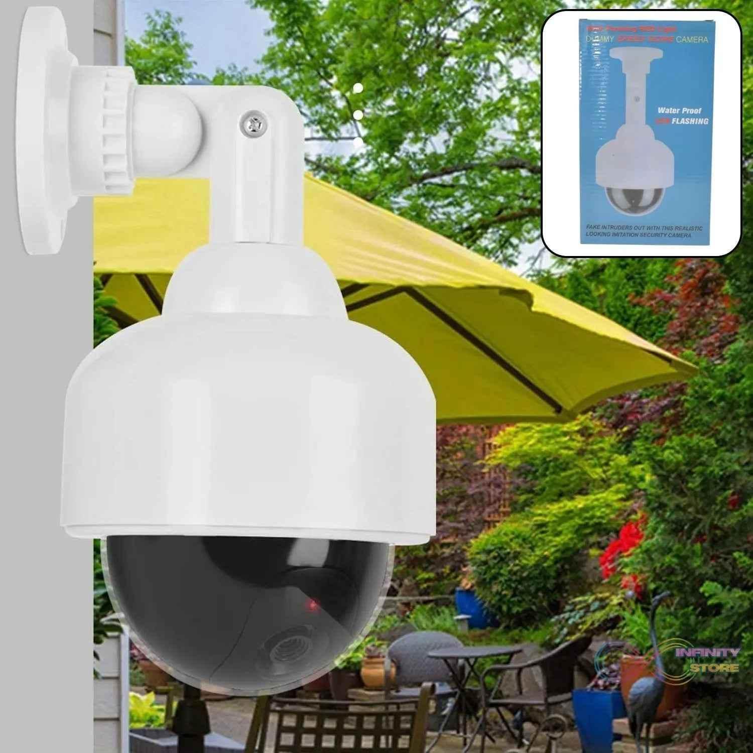 Fake / Dummy Camera CCTV, with Flashing Red LED Light (1 Pc / Battery Not Included) - infinityexculsivestore.com
