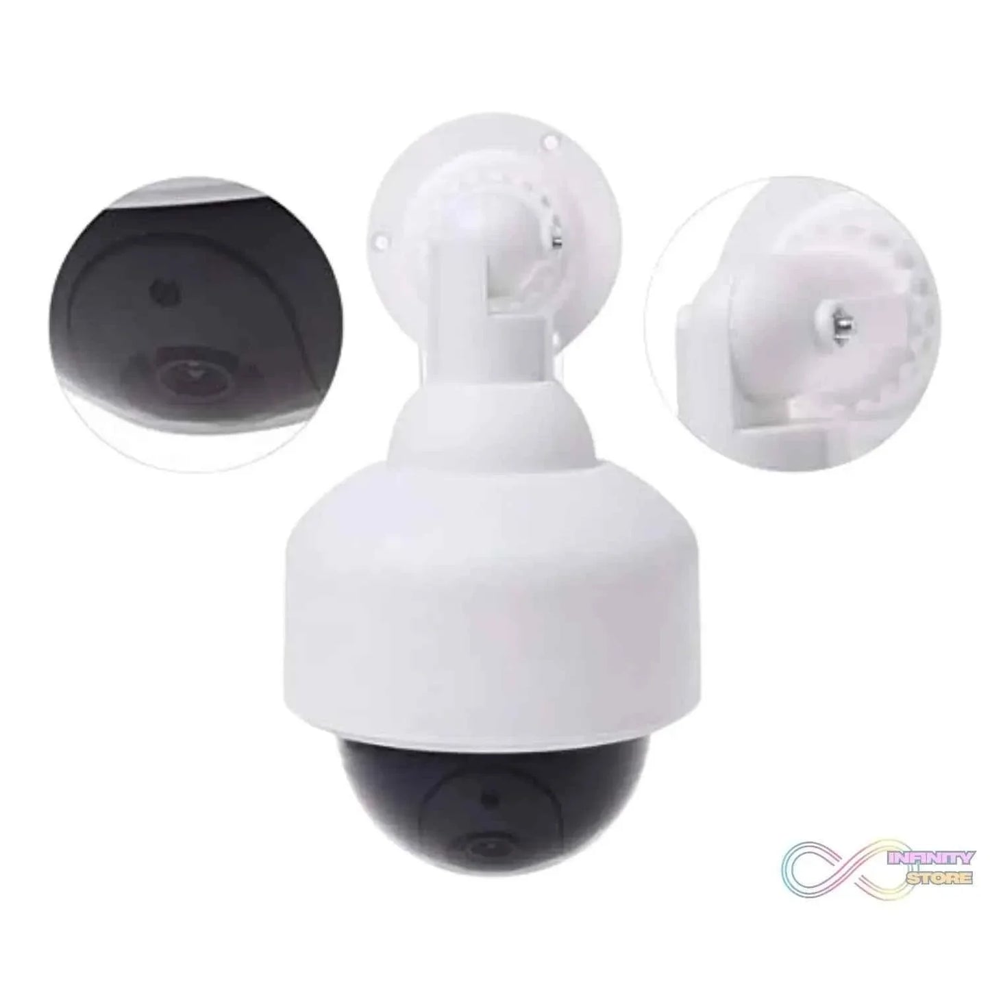 Fake / Dummy Camera CCTV, with Flashing Red LED Light (1 Pc / Battery Not Included) - infinityexculsivestore.com