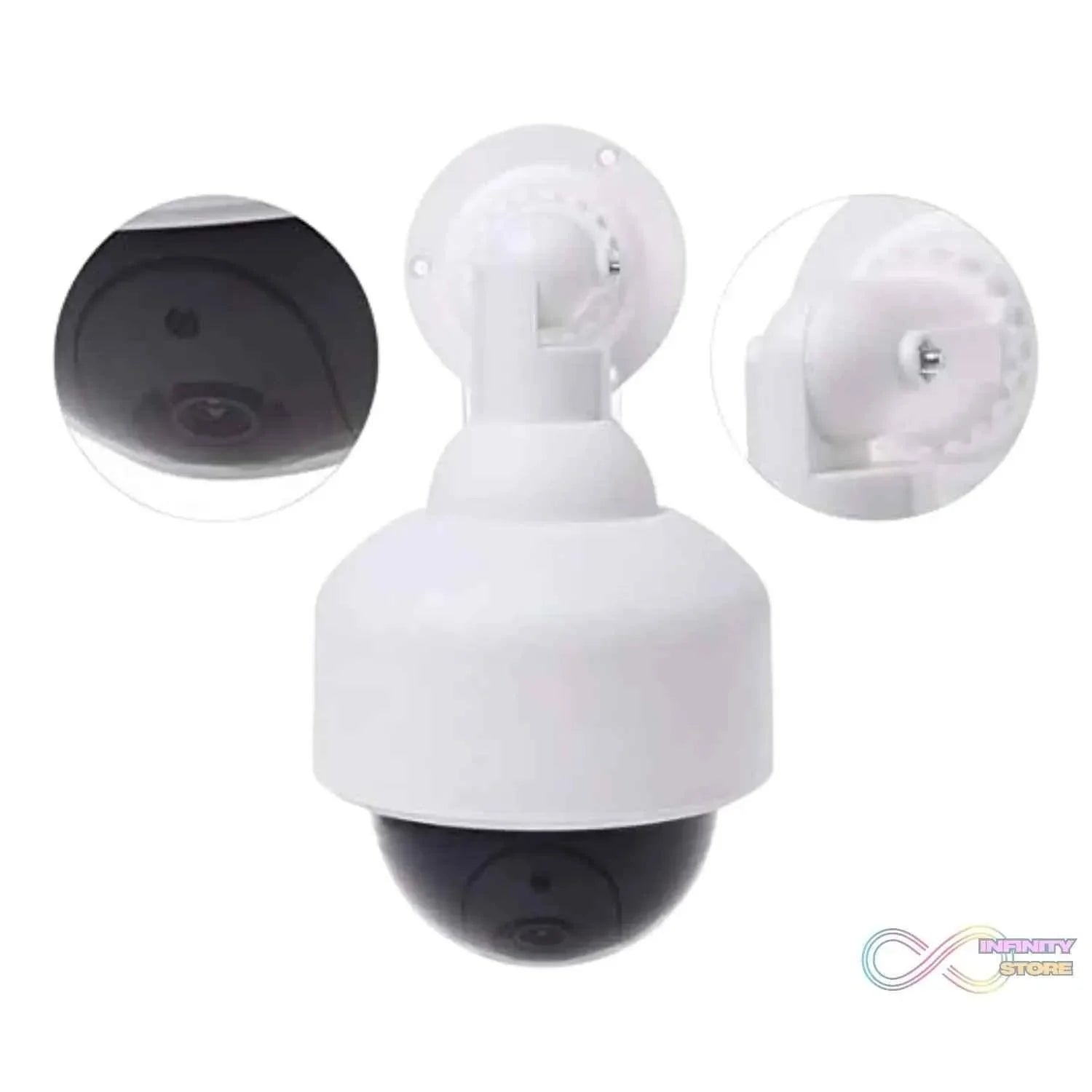 Fake / Dummy Camera CCTV, with Flashing Red LED Light (1 Pc / Battery Not Included) - infinityexculsivestore.com