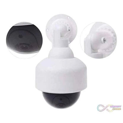 Fake / Dummy Camera CCTV, with Flashing Red LED Light (1 Pc / Battery Not Included) - infinityexculsivestore.com
