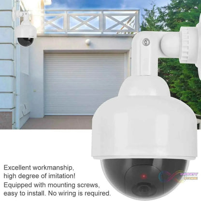 Fake / Dummy Camera CCTV, with Flashing Red LED Light (1 Pc / Battery Not Included) - infinityexculsivestore.com