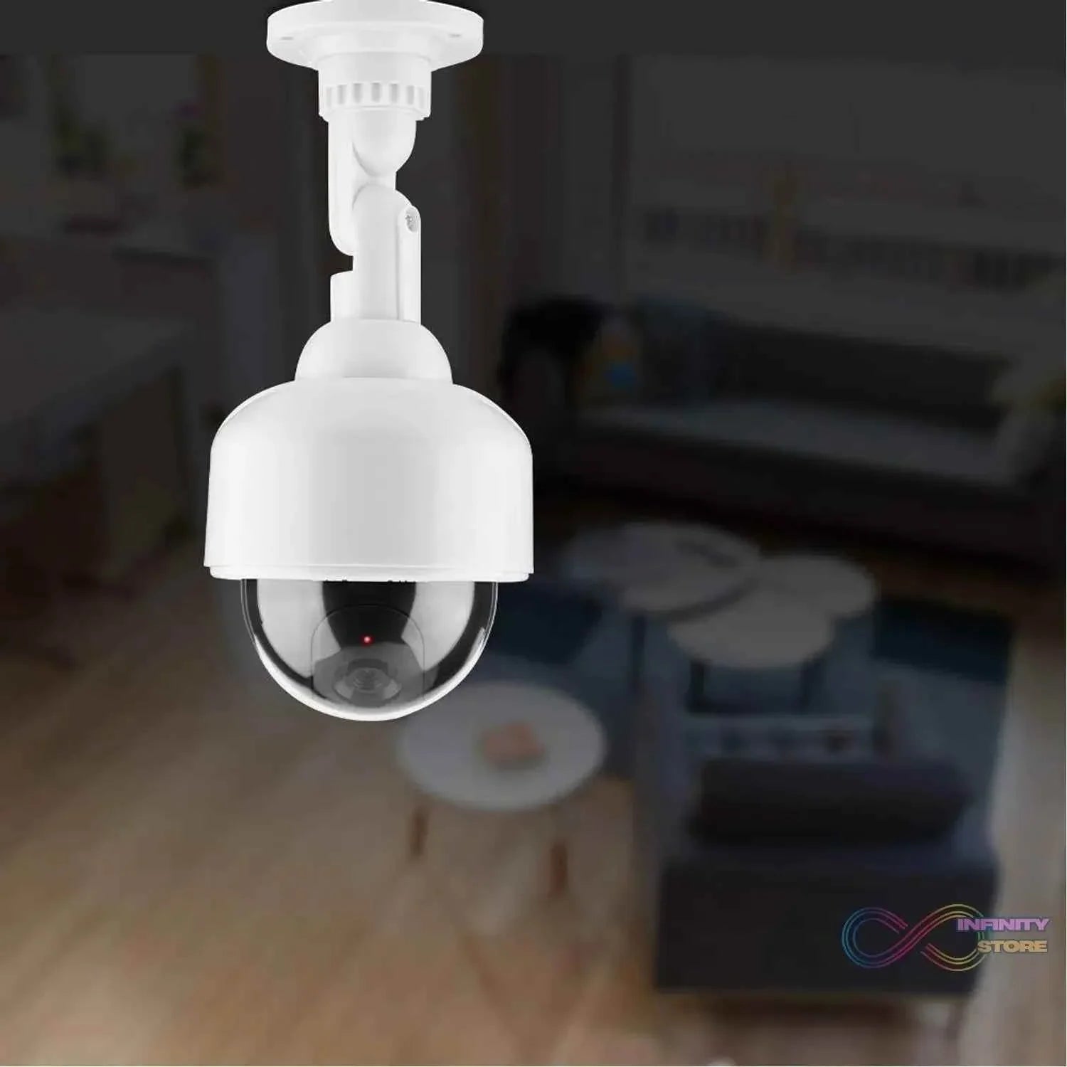 Fake / Dummy Camera CCTV, with Flashing Red LED Light (1 Pc / Battery Not Included) - infinityexculsivestore.com