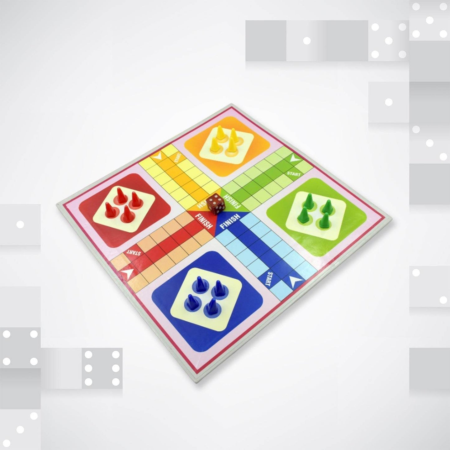 Family Board Game with Two Modes | Two Side Different Ladder, Ludo Games for Children and Families | 2 to 4 Players - Age 3 Years and Above (2 in 1) - infinityexculsivestore.com