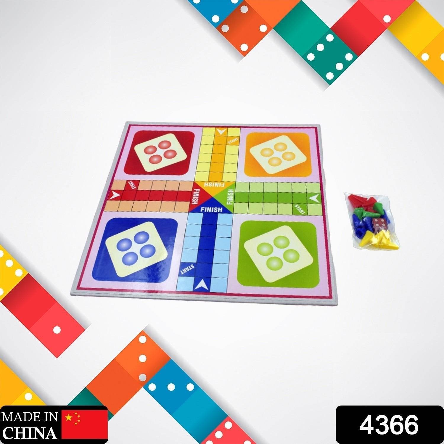 Family Board Game with Two Modes | Two Side Different Ladder, Ludo Games for Children and Families | 2 to 4 Players - Age 3 Years and Above (2 in 1) - infinityexculsivestore.com